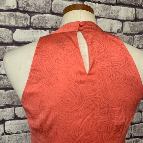 Ann Taylor Orange Sleeveless Blouse Size 4 - Picture 6 of 8